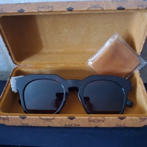 MCM Geo Square Sunglasses Black Camo Lion Unisex